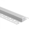 Hliníkový LED profil pro sádrokarton REGIPS Podprofil pro dlaždice bílý 2m s matným difuzorem pro LED pásky + koncovky GN Ecolight series