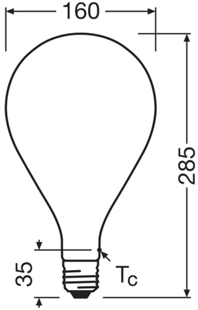 Dekorativní LED žárovka E27 7,3W = 60W 806lm 2700K Warm 320° Dimmable Vintage 1906 Osram