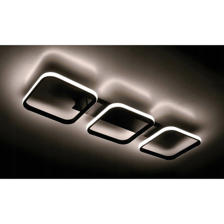 LED lustrová stropní lampa 33W NEBULA CANIS Černá