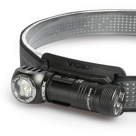 LED svítilna na hlavu 3 barvy světla 20W 200lm 5000K černá IP68 Videx