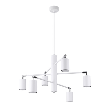 Stropní závěsné svítidlo LEMMI 6 Lustr 6xGU10 Bílá Moderní SOLLUX