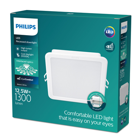 LED panel LED vestavné svítidlo 12,5W 960lm 6500K White Meson Philips