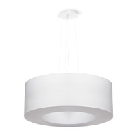 SATURNO LED závěsné stropní svítidlo 5xE27 Lustr 50cm bílý SOLLUX