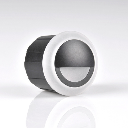 LED zahradní svítidlo pro zapuštěnou montáž na schodiště 3W 40lm IP44 4000K černá Q4 GOLDLUX (Polux)