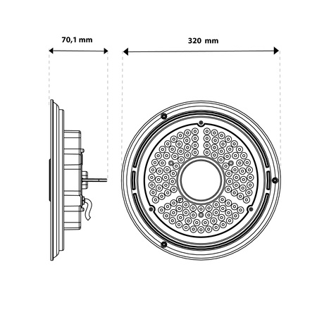 Průmyslová LED výrobní lampa HIGH BAY 150W 4000K IP65 pro BLITZ LUMILED Warehouse