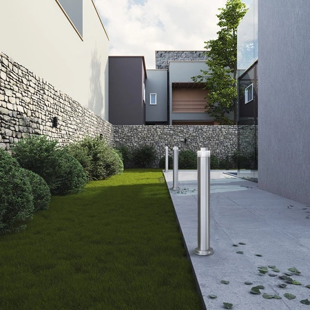 Venkovní zahradní lampa SLIDE 60cm IP54 3W 300lm 2700k teplá stříbrná LUKAS Videx