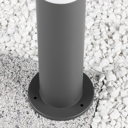 Zahradní lampa LED E27 OSLO TUBA GOLDLUX (Polux) LOW GRAY 45cm