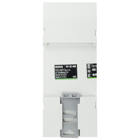 Časovač zapnutí/vypnutí LCD Digitální plán 7 dní PC-3E-DIN Ecolight