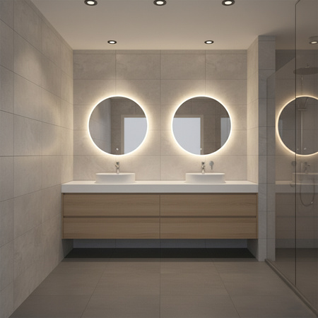 Halogenová Osvětlení Podhledová Koupelnová Hermetická GU10, IP44 Stálá Černá AQUS LUMILED