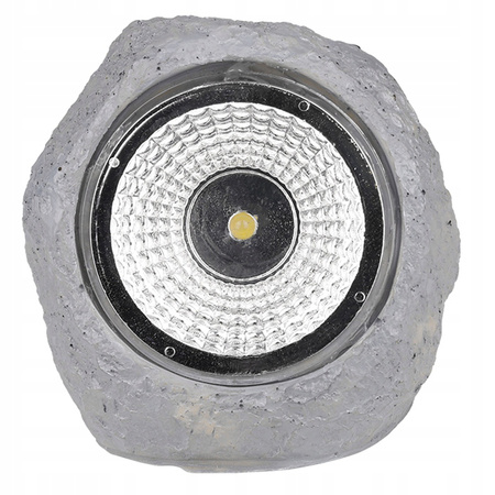 Solární LED zahradní kámen 6500K venkovní soumrakový senzor