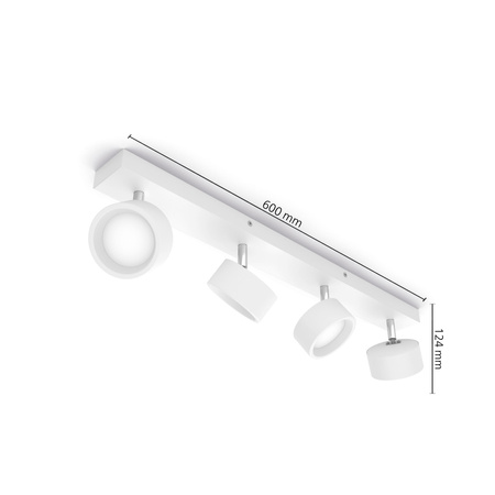 LED reflektorová stropní lampa 22W 2200lm 2700K White Brother Philips