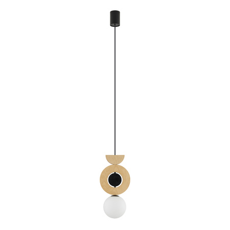 Závěsné stropní svítidlo G9 Black Wood Scandinavian DROPS WOOD B 11174 Nowodvorski