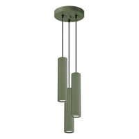 Stropní závěsné svítidlo Tuba Spot 3x GU10 Olive Carbon Deep Space SL.1614 Sollux