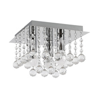 Dekorativní stropní svítidlo 3x E14 Chrome Modern Corinna Rabalux