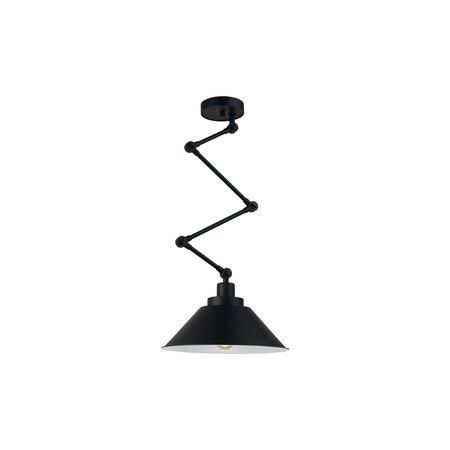 PANOGRAPH 9126 Nowodvorski Nástěnná lampa Černá E27 Nástěnná lampa Na paži Loft Ocel