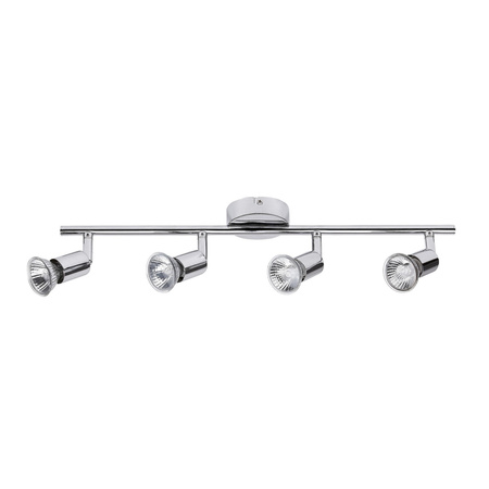 Stropní halogenové bodové svítidlo 4x GU10 Chrome Classic Norton 6047 Rabalux