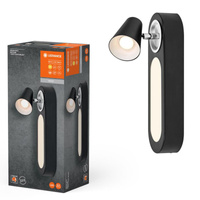 LED stropní nástěnné svítidlo Nástěnné svítidlo pro povrchovou montáž 13W 430lm CCT Dekorativní černý bod Neptune Ledvance