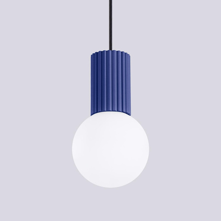 Závěsné svítidlo G9 Round Navy Blue Modern Matte Halo Sollux