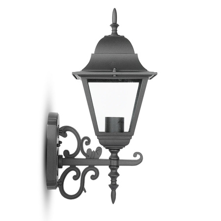 Zahradní lampa E27 Nástěnná lampa Velká matná černá VT-761 V-TAC