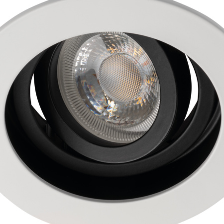 LED GU5.3 GU10 kulaté bílé černé Aret Kanlux nastavitelné halogenové bodové svítidlo pro montáž pod omítku