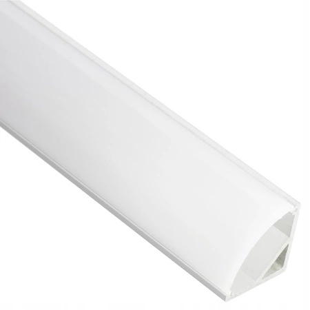 Krytka pro profil KM55, Mléčná 1m LUMILED