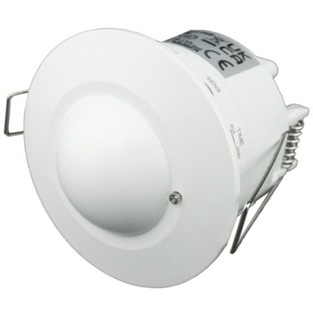 Mikrovlnný zapuštěný pohybový senzor 360° 8m Indoor White