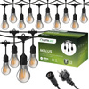 Venkovní řetěz 20m, 40x E27 Žárovky Smokey 6W 2200K MALUS LUMILED