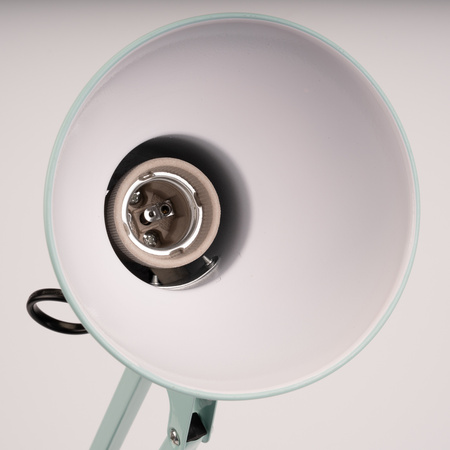 Stolní kreslící lampa E27 TOBI Pastelově modrá Lumiled + držák na desku