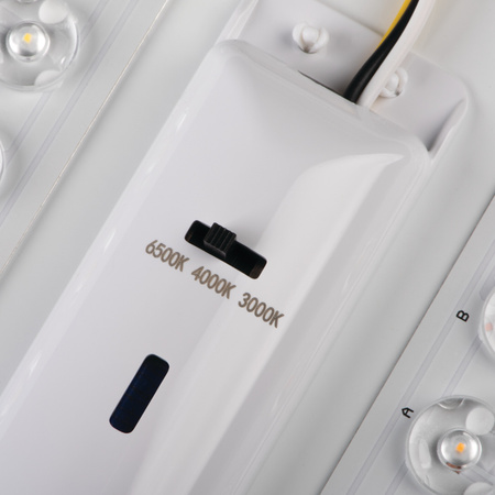 LED stropní svítidlo 45W 120cm 5000lm CCT 140° IK08 Obdélníkové svítidlo pro povrchovou montáž bílé LINCEA KANLUX