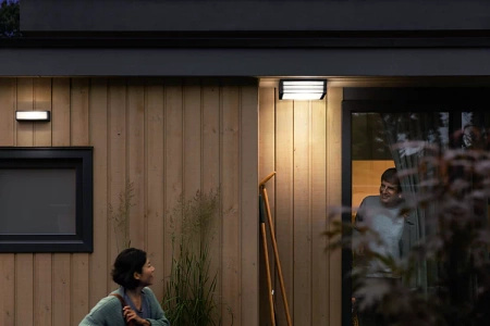 Zahradní LED venkovní stropní svítidlo MOONSHINE myGarden 2xE27 IP44 nástěnné svítidlo Antracit PHILIPS