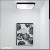 LED stropní plafon 2x E27 DUALIO Square IP44 30cm LUMILED