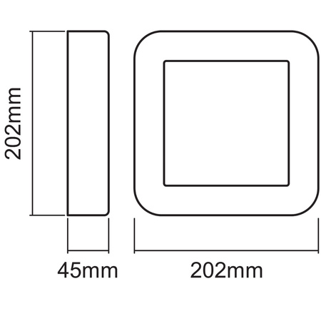 Nástěnné svítidlo fasádní venkovní svítidlo 13W 600lm 3000K Endura Style Square LEDVANCE