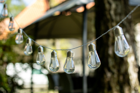 LED Solární řetěz, 20x LED Ozdobné Žárovky 5.69m Teplá bílá 3000K HELIC LUMILED