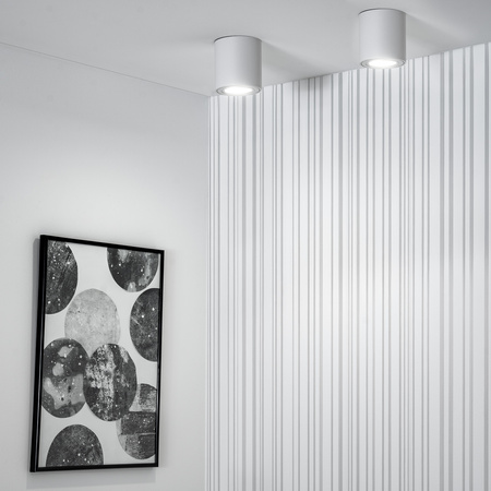 Povrchová montáž HALOGENOVÉ Spot Tuba Pevná EGIO GU10 LUMILED Kulatá IP44 Bílá 83mm