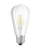 LED žárovka ST64 Edison E27 5,8W = 60W 806lm 2700K Warm CRI90 300° Stmívatelné vlákno SUPERSTAR PLUS CLASSIC Osram