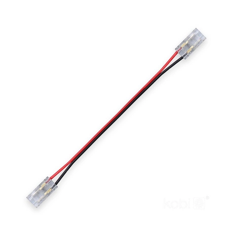 Oboustranný konektor 10 cm pro 8mm LED COB pásek Kobi
