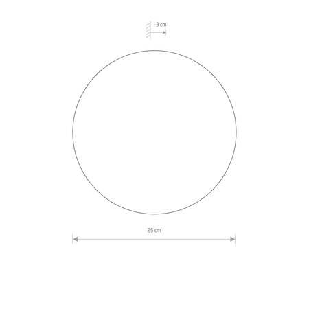 Nástěnné svítidlo LED 10W 130lm 3000K teplá bílá RING LED M 7638 Nowodvorski