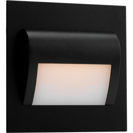 Schodišťové svítidlo DECORUS 9 LED 1.2W Teplá bílá Black ProVero