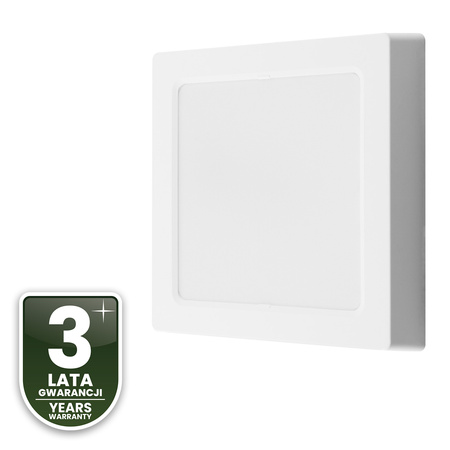 Stropní svítidlo LED pro povrchovou montáž 12W Square 4000K GLOW White LUMILED