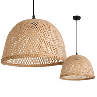 E27 Přírodní závěsné stropní svítidlo Boho Bosu Kobi