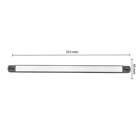 LED páskové světlo Hliníkový pásek 1fázový 15W 1200lm 4000K černý