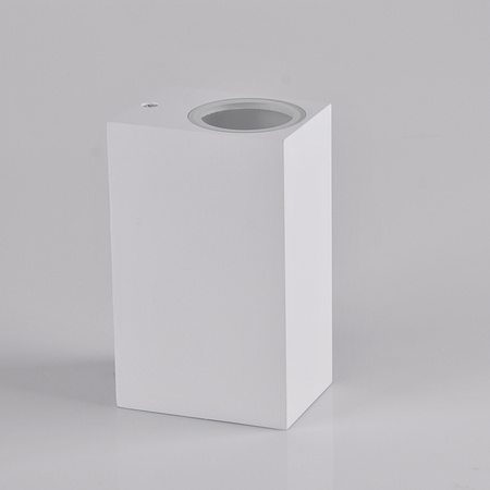 Venkovní nástěnné svítidlo shora dolů s LED 2x GU10 BOSTON GOLDLUX (Polux) ALUMINIUM White