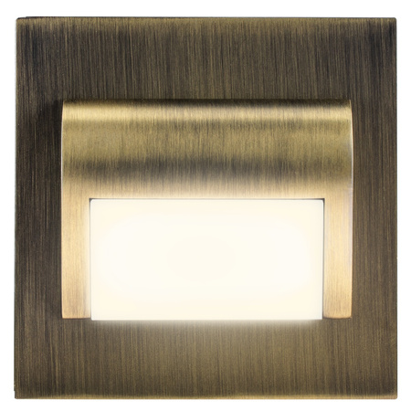 DECORUS schodišťové svítidlo LED lampa 1.2W Mosaz ProVero Neutrální bila 4000K 12V DC