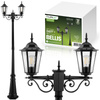 Venkovní zahradní lampa E27, LED sloupek lucerna 200cm BELLIS LUMILED