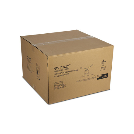 Pouliční lampa LED 100W 4000K CLASS II + III-M Typ SAMSUNG CHIP VT-115ST V-TAC