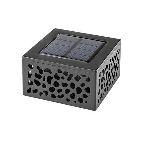 Zahradní LED solární stolní lampa MEDULIN 0.5W 3000K IP44 Silver RABALUX