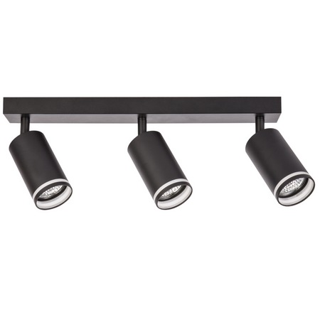 LED PARIS 3 x GU10 Black GOLDLUX (Polux) LED stropní/stěnové světelné pásky