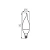 LED žárovka IDO FLAMYK E14 6,5W 806lm 3000K Warm KANLUX