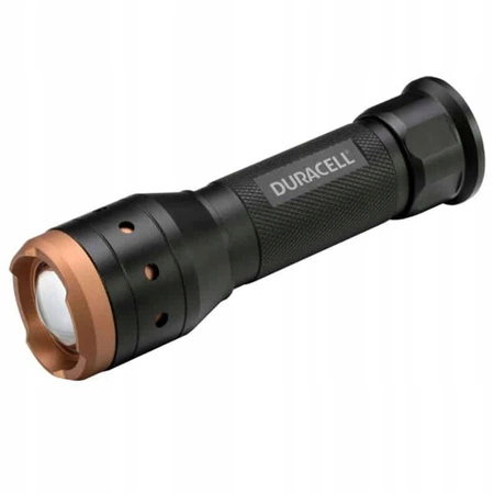 Hliníková LED svítilna ruční taktická baterie 3xAAA 350lm 3 režimy DURACELL