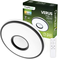 Plafond LED povrchová montáž VERUS 48W CCT White Round 40cm + LUMILED PILOT